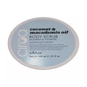 CIROA 코코넛 마카다미아 오일 바디 스크럽. 영양 및 수분 공급 21.2온스