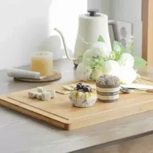 주방용 대나무 통원목 도마 이유식 캠핑 플레이팅 세트