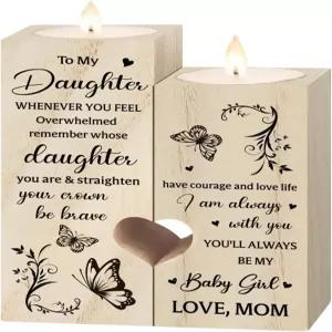 스테드스타일 어머니의 날 딸 선물 내 양초 홀더에게 위한 생일 크리스마스 어버이날 졸업식 또는 결혼식에