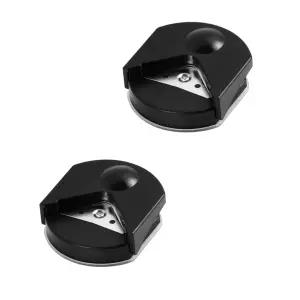 4mm 코너 라운더 펀치 사진 앨범 초대장용 스틸 페이퍼 커터 조절 가능한 가이드 2Pcs