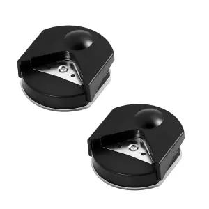 2Pcs 4mm 코너 라운더 펀치 사진 앨범 초대장 카드용 스틸 페이퍼 커터 조절 가능한 가이드가 있는 정밀