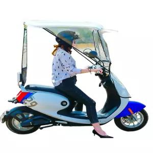 스쿠터 배달 지붕 전기 어르신 전동차 F2Y 비닐 캐노피 올블랙