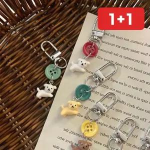 뱃지 단추 강아지 댕댕이 캐릭터 브로치 동물 패브릭