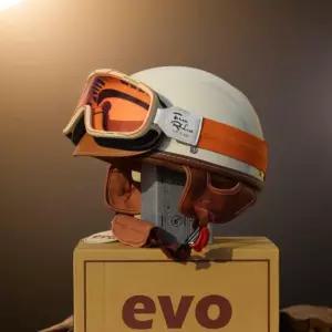 오픈페이스 클래식헬멧 여름 오토바이 클래식 레트로 통풍 소두핏 가벼운 여자 스쿠터 하프