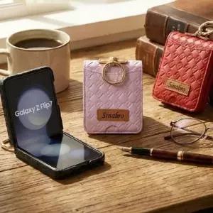 시나브로 큐브 클래식 퀼팅 레더 케이스 갤럭시Z플립7 플립6 플립5 플립4 플립3 플립2 2380627 J