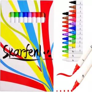 바위 천 나무 유리 이스터 용 스카펜 12 아크릴 마커 페인팅 공예 퀵 드라이 듀얼 팁 워터 베이스 - 독성