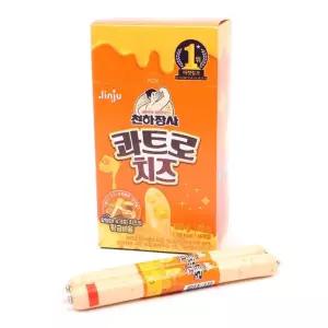 (튼튼)임박) 진주 천하장사 콰트로치즈 800g(50g x16입)(1타 16개)소시지 소세지 어육 스틱 간식