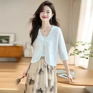 니트 여름 여친 카디건 래쉬가드 케이프나시 냉장고 코트 러블리한 얇은 인기2