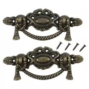 호환  앤티크 브론즈 하드웨어 앤티크 브론즈 가구 손잡이 서랍용 적용 옵션 편리한 설치