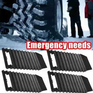 스노우체인 차량용 미끄럼방지 타이어 트랙션 매트 휴대용 휠 패드 사다리 눈얼음 비상용 논슬립 그립