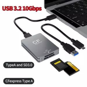 CF카드리더기 2-in-1 CFexpress A SD 카드 리더기 CF Express 어댑터 USB 32 10Gbps SLR용 휴대용