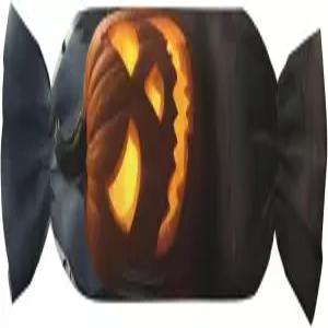 EENRTYT 할로윈 호박 프린트 캔디 모양 원통형 베개 목 지지대 등받이 쿠션 편안한 가정용 선물