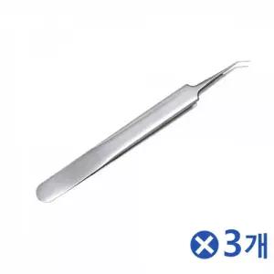 튼튼한 사선형 핀셋x3개 눈썹 미용집게 미용용품