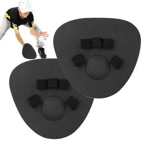 야구 필딩 트레이너 로브 2개 세트 - 빠른 손 발달을 위한 고내구성 미끄럼 방지 트레이닝 미튼 모든 스킬 레벨을 프로야구와 소프트볼 기구