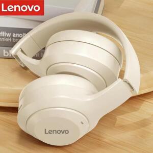 레노버 블루투스 이어폰 오버이어 접이식 전자 무선 헤드폰 노이즈 캔슬링 HIFI 스테레오 게이밍 헤드셋