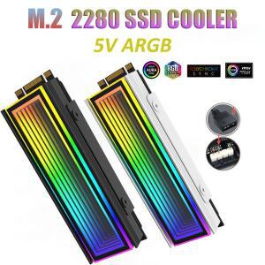 5V/3핀 ARGB AURA Sync 전자 M2 2280 SSD 라디에이터 알루미늄 PC Nvme 쿨러 히트싱크 솔리드 스테이트 드
