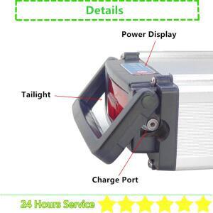 36V 리어랙 러기지 전기자전거 배터리 10Ah 시티 바이크 통근용 (충전기 포함) 250w