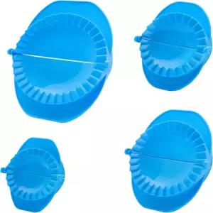 마치카 엠파나다 메이커 프레스 가장자리가 주름진 식품 안전 반죽 고기 커터 기계 반달 디자인 작동합니다