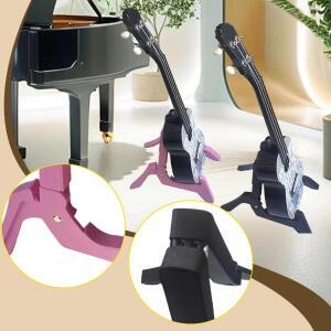 접이식 기타 스탠드 악기 액세서리 플로어 홀더 우쿨렐레 첼로 학교 음악 프로그램 콘서트 가정용