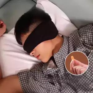 안대 귀마개 수면용 헤드셋 노이즈캔슬링 소음차단 방음 감소 방지 블랙 비행기 숙면