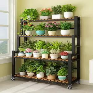 화분 정리대 디피 진열대 베란다 이동식 선반 바퀴 달린