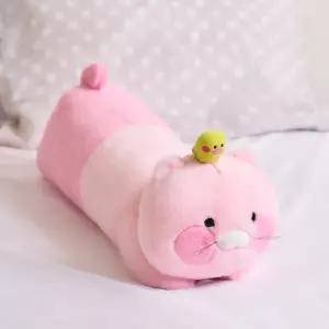 카카오프렌즈 춘식이 복슝 핑크 필로우 안고자는 인형