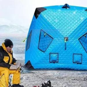 낚시 텐트 원터치 큐브 돔텐트 누빔 겨울 방한 캠핑 보온용