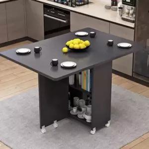 접이식 테이블 이동형 주방 아일랜드식탁 홈바 조리대 다용도 폴딩 워크