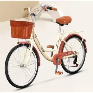바구니자전거 여성 26인치 자전거 출퇴근 22인치 산책