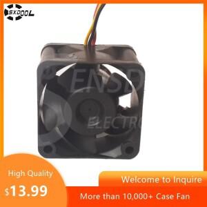 2개 C34957-57 고효율 40mm x 28mm DC 12V 1U 서버 냉각 팬(듀얼 볼 베어링 포함) 3선 속도 모니터링