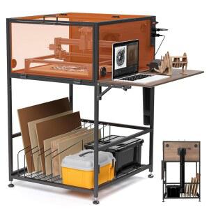 배기 장치가 있는 듀티 대한 크래핏 텐트 인클로저 연기 보호 헤비 소음 단열재 냄새에 커터 팬이 캐비닛 조각 기능이 커버 테이블 환기 조각기