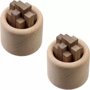 FarBoat 2Pcs 우드 카 에센셜 오일 디퓨저 나무 아로마테라피 라운드 홈 오피스 침실 카(비치)용 세트