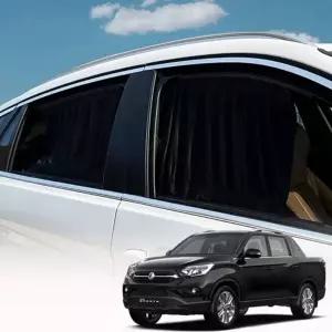 바이미 자동차창문가리개 차박용암막커튼 렉스턴스포츠