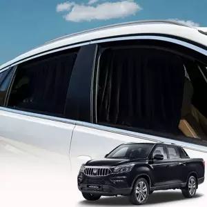 자동차창문가리개 렉스턴스포츠칸 바이미 차박용암막커튼