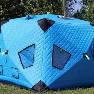 원터치 큐브 텐트 빙어 누빔 방한 캠핑 돔 낚시 겨울