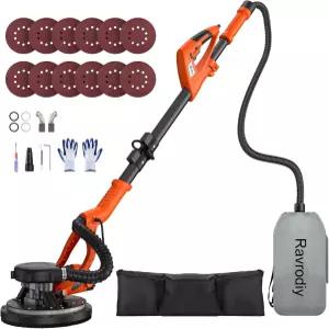 진공 부착 기능이 있는 라브로디 950W 8암페어 드라이월 샌더 리자도라 파라 집진기가 7변속 360 빛으로