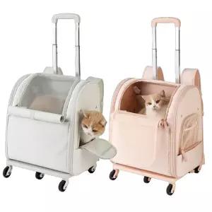 고양이 바퀴달린 강아지 백팩 가방 이동장
