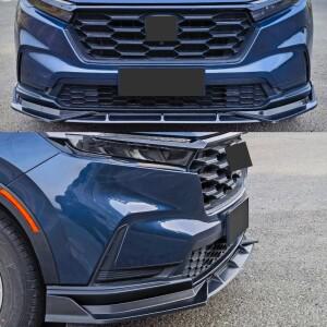 혼다 CRV 2023-2025 고품질 튜닝 액세서리 블랙 카본 파이버 프론트 범퍼 립 스플리터 에어댐 프로텍터