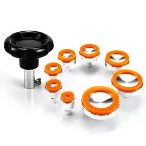 호환 9 in 1 무흔적 고무 시계 뒷면 오프너 키트 8가지 크기 흡착식 시계 오프너 도구 세트 수리공용