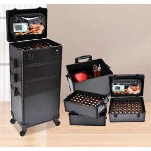 메이크업 대형 이동식 상자 보관함 네일아트 3단 메이크업정리함