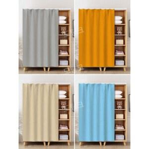 옷장 가리개 커튼 드레스룸 바란스 중문 가림막 레일 가림천 수납장 무타공 파티션 DS L2