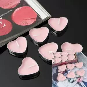 하트 티라이트 50p세트 핑크 결혼기념일이벤트 100일