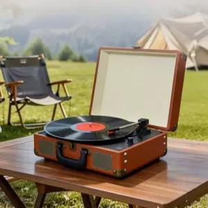 복고 감성 턴테이블 블루투스 스피커 일체형 거실 인테리어 오디오 선물용