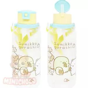 미니초코 어린이집물통 빨대형 스밋코구라시 어깨끈 물병