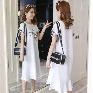 EAMT 원피스 롱 여친 여름 민소매 임산부 루즈핏 머메이드 임부복 EUNG2