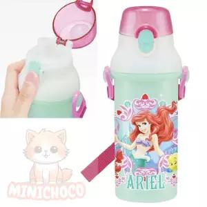 미니초코 어린이집물병 인어공주 아리엘 어깨끈 원터치 물통