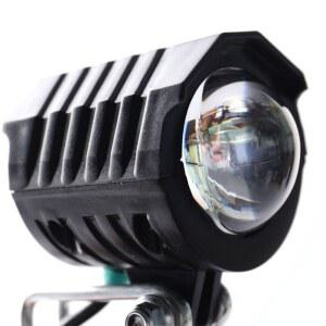 IN 전기 자전거 라이트 전조등 48V 램프 60V 입력 36V 핸들바 경적 스쿠터 LED