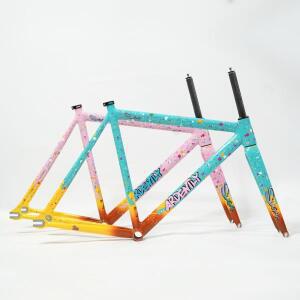 Ardently SUGAR 프레임셋 트랙 픽시 자전거 컬러풀 or 포크 단일 속도 부품 700C 6069 알루미늄 카본