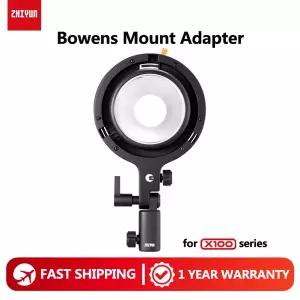 ZHIYUN MOLUS X100 RGB LED 비디오 라이트 사진 액세서리용 ZY 마운트가 있는 ZHIYUN 보웬스 마운트 어댑터