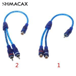 자동차 MP3 오디오 RCA Y 분배기 케이블 어댑터 코드 컨버터 AUX 앰프용